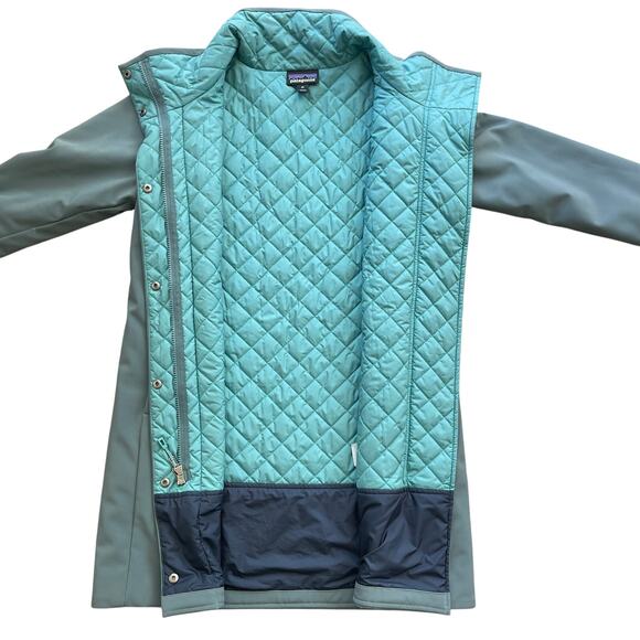 Patagonia Sidesend Parka Women Size XS Insulated Waterproof Mid-thigh Coat - Picture 3 of 11
